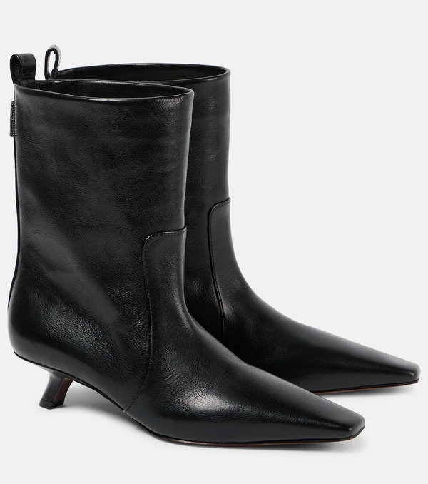  Brunello Cucinelli Brunello Cucinelli Leather Ankle Boots 