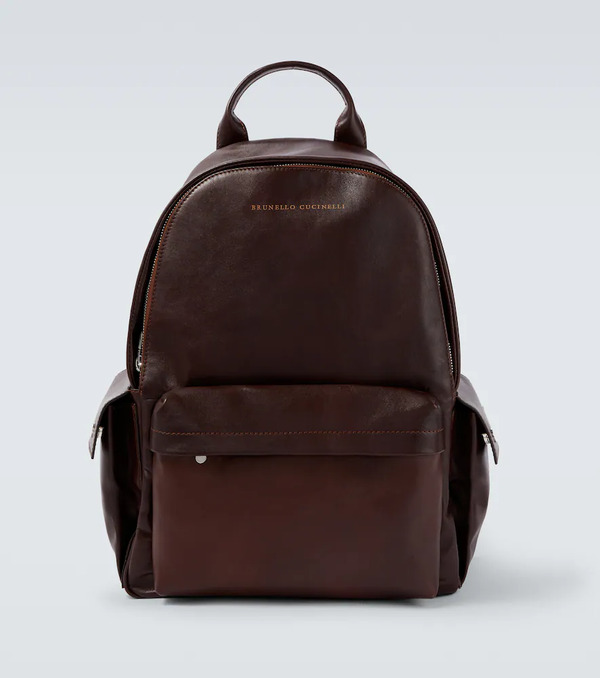  Brunello Cucinelli Brunello Cucinelli Leather Backpack 