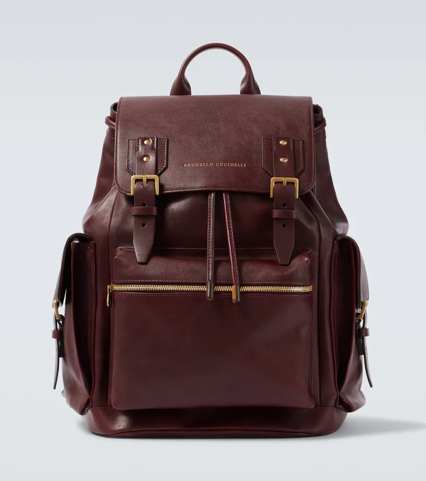  Brunello Cucinelli Brunello Cucinelli Leather Backpack 