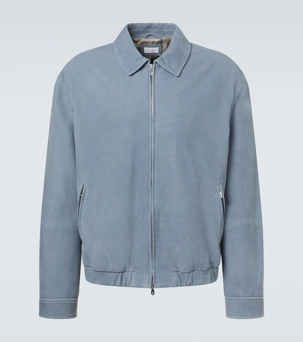  Brunello Cucinelli Brunello Cucinelli Leather Blouson Jacket 