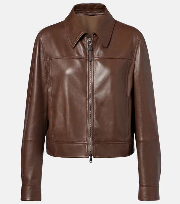  Brunello Cucinelli Brunello Cucinelli Leather Jacket 