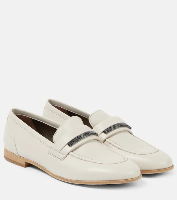  Brunello Cucinelli Brunello Cucinelli Leather Loafers 