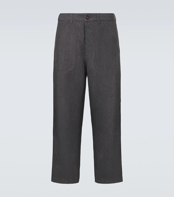 Brunello Cucinelli Brunello Cucinelli Linen Straight Pants 