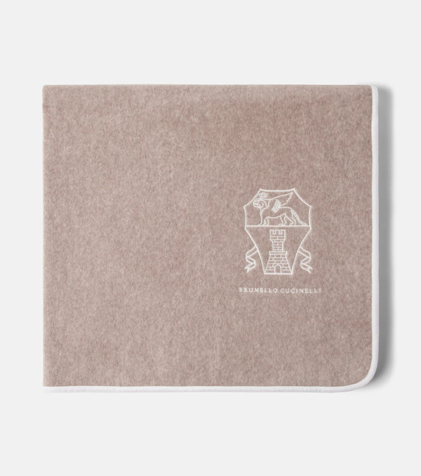  Brunello Cucinelli Brunello Cucinelli Logo Cotton Terry Towel 