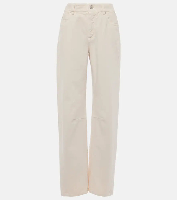  Brunello Cucinelli Brunello Cucinelli Mid-rise Straight Jeans 