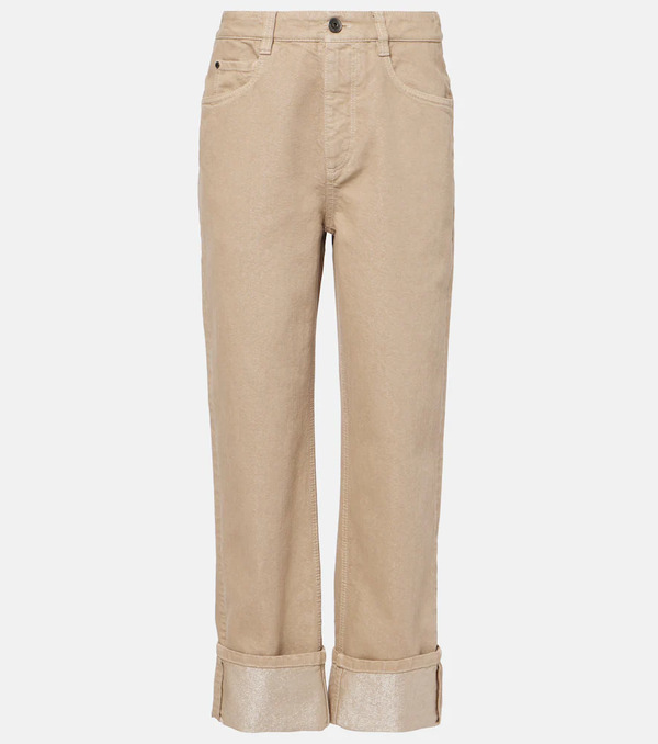  Brunello Cucinelli Brunello Cucinelli Mid-rise Straight Jeans 