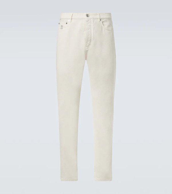  Brunello Cucinelli Brunello Cucinelli Mid-rise Straight Jeans 