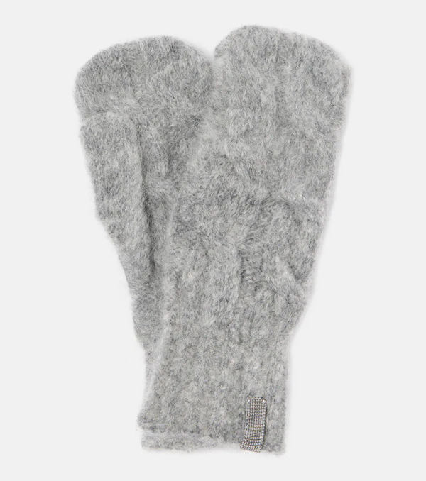  Brunello Cucinelli Brunello Cucinelli Mohair And Wool Gloves 