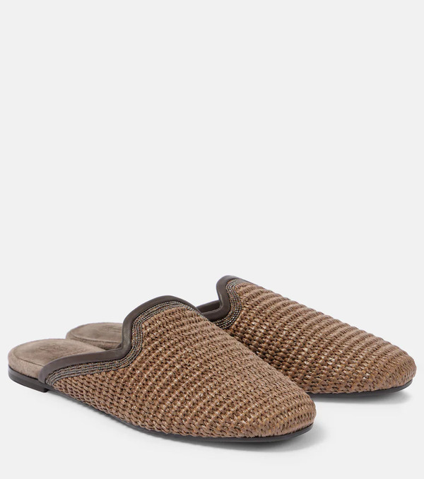  Brunello Cucinelli Brunello Cucinelli Monili Mules 