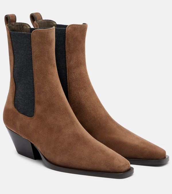  Brunello Cucinelli Brunello Cucinelli Monili Suede Chelsea Boots 
