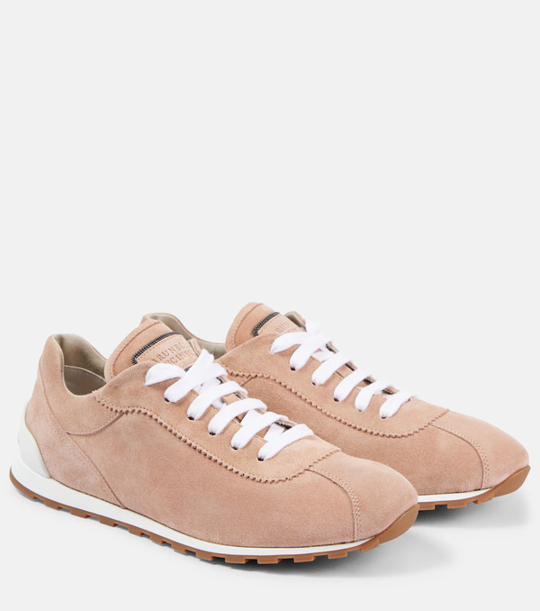  Brunello Cucinelli Brunello Cucinelli Monili Suede Sneakers 