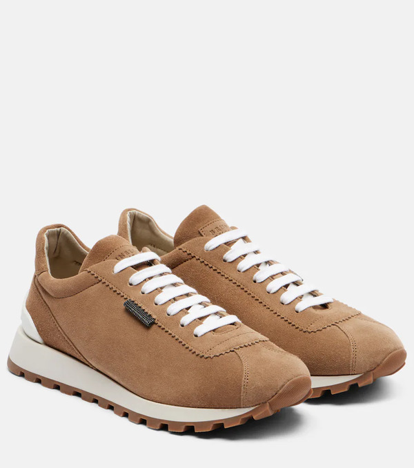  Brunello Cucinelli Brunello Cucinelli Monili Suede Sneakers 