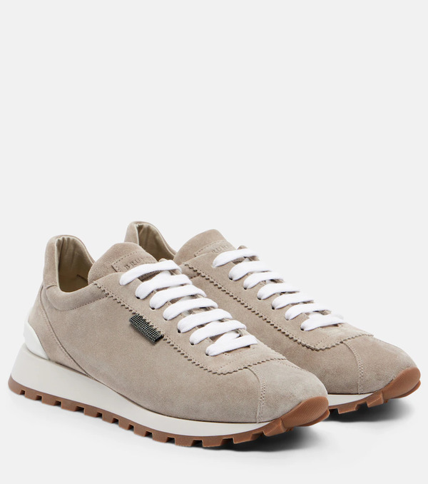  Brunello Cucinelli Brunello Cucinelli Monili Suede Sneakers 