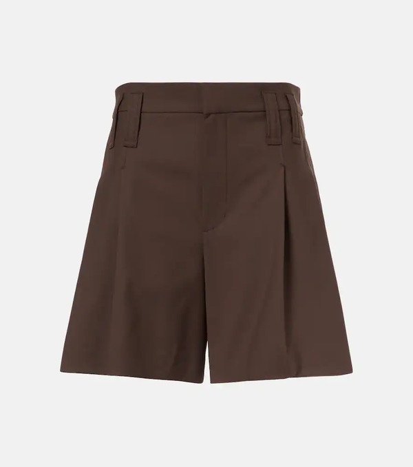  Brunello Cucinelli Brunello Cucinelli Monili Wool-blend Bermuda Shorts 