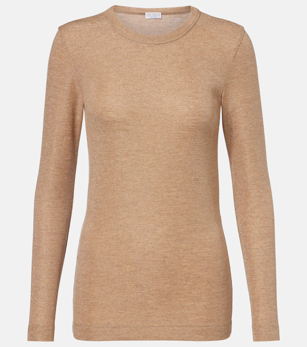  Brunello Cucinelli Brunello Cucinelli Monili Wool-blend Sweater 