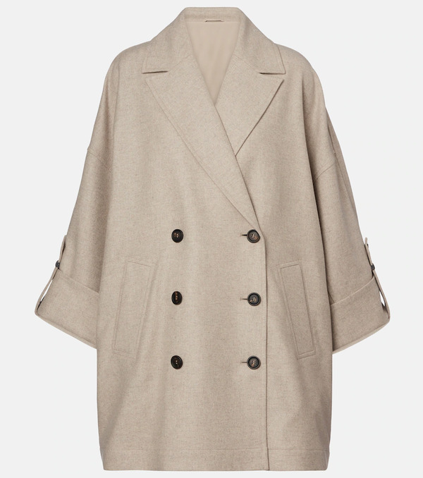  Brunello Cucinelli Brunello Cucinelli Oversized Wool Coat 