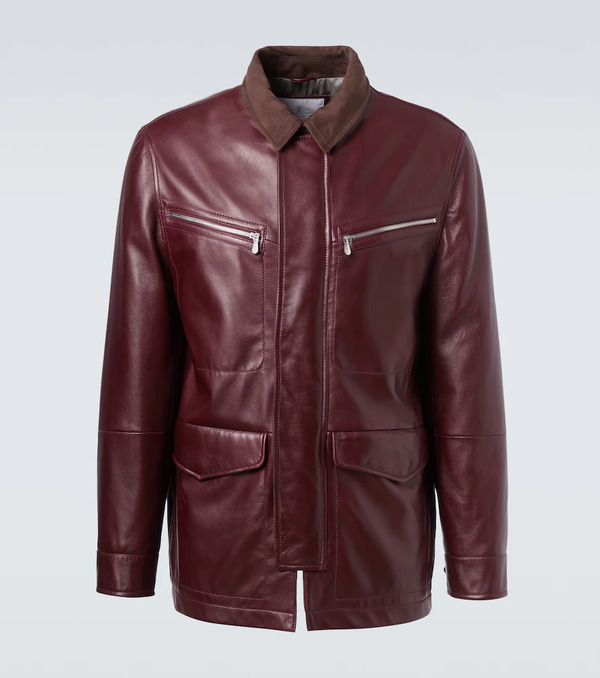  Brunello Cucinelli Brunello Cucinelli Padded Leather Jacket 