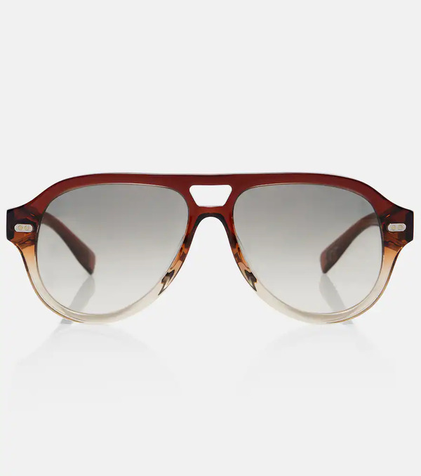  Brunello Cucinelli Brunello Cucinelli Paul Aviator Sunglasses 