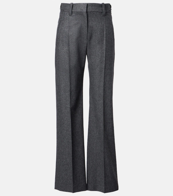  Brunello Cucinelli Brunello Cucinelli Pleated Virgin Wool Straight Pants 