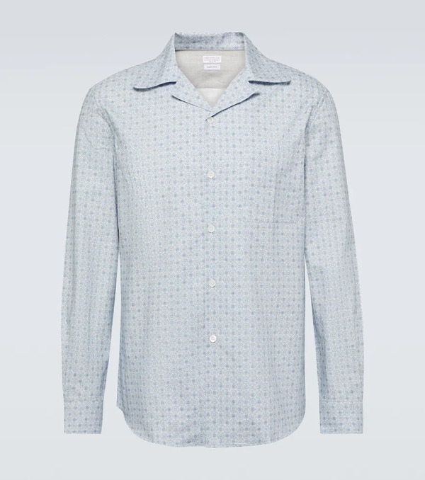  Brunello Cucinelli Brunello Cucinelli Printed Cotton Shirt 