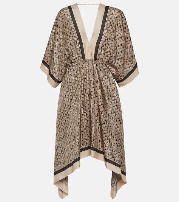  Brunello Cucinelli Brunello Cucinelli Printed Silk Kaftan 