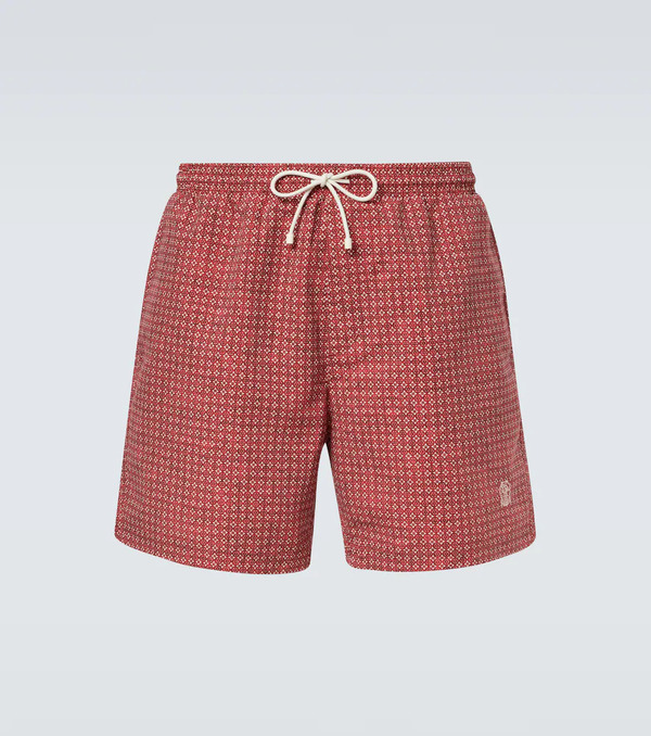  Brunello Cucinelli Brunello Cucinelli Printed Swim Trunks 