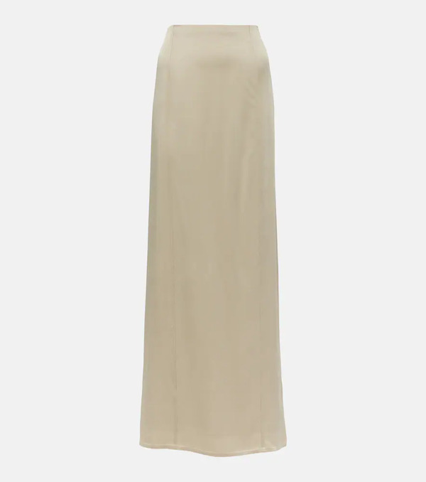  Brunello Cucinelli Brunello Cucinelli Satin Maxi Skirt 