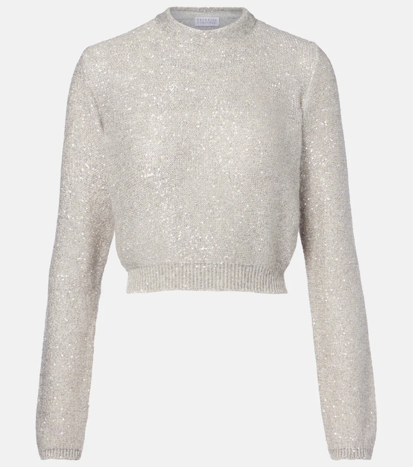  Brunello Cucinelli Brunello Cucinelli Sequined Sweater 