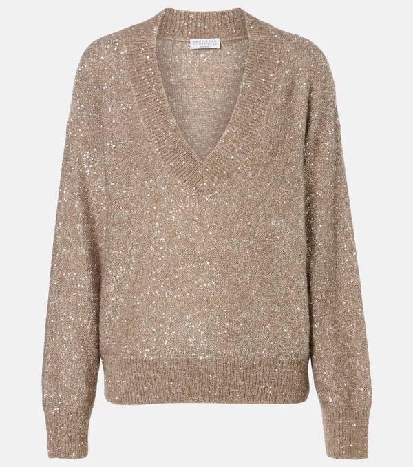  Brunello Cucinelli Brunello Cucinelli Sequined Sweater 