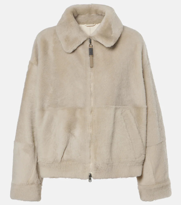  Brunello Cucinelli Brunello Cucinelli Shearling Jacket 