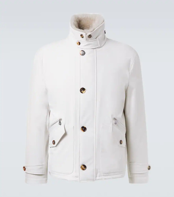  Brunello Cucinelli Brunello Cucinelli Shearling-lined Jacket 