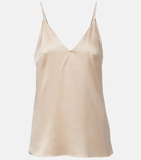  Brunello Cucinelli Brunello Cucinelli Silk-blend Satin Camisole 