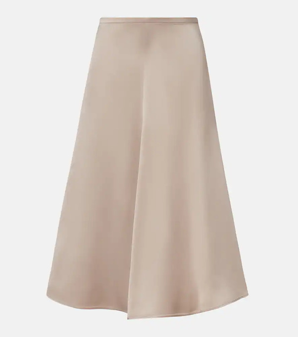  Brunello Cucinelli Brunello Cucinelli Silk Midi Skirt 