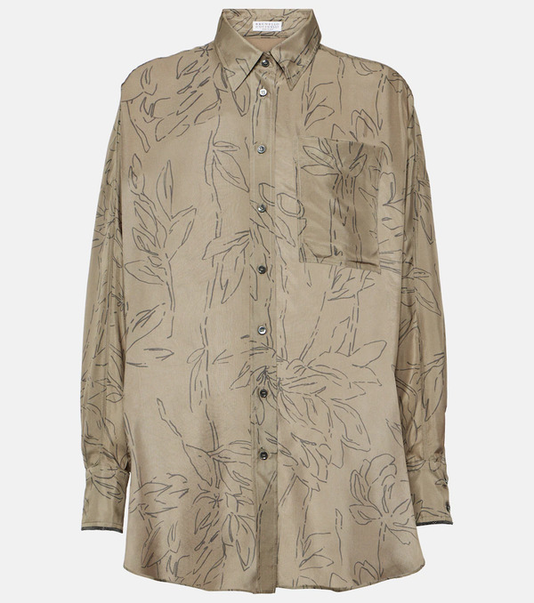  Brunello Cucinelli Brunello Cucinelli Silk Shirt 