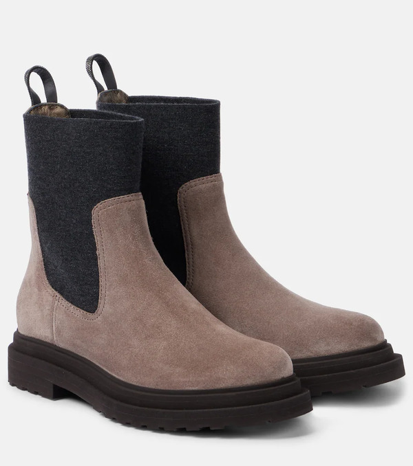  Brunello Cucinelli Brunello Cucinelli Suede Ankle Boots 