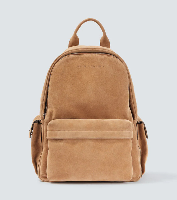  Brunello Cucinelli Brunello Cucinelli Suede Backpack 