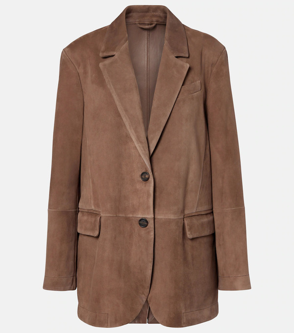  Brunello Cucinelli Brunello Cucinelli Suede Blazer 