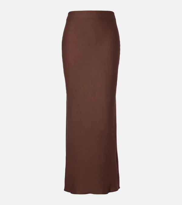  Brunello Cucinelli Brunello Cucinelli Twill Maxi Skirt 