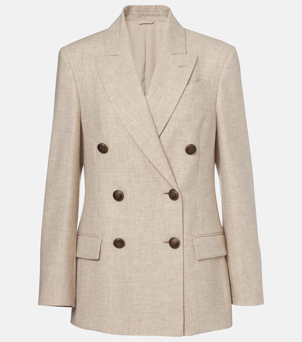  Brunello Cucinelli Brunello Cucinelli Wool And Cashmere Blazer 