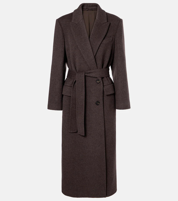  Brunello Cucinelli Brunello Cucinelli Wool And Cashmere Wrap Coat 