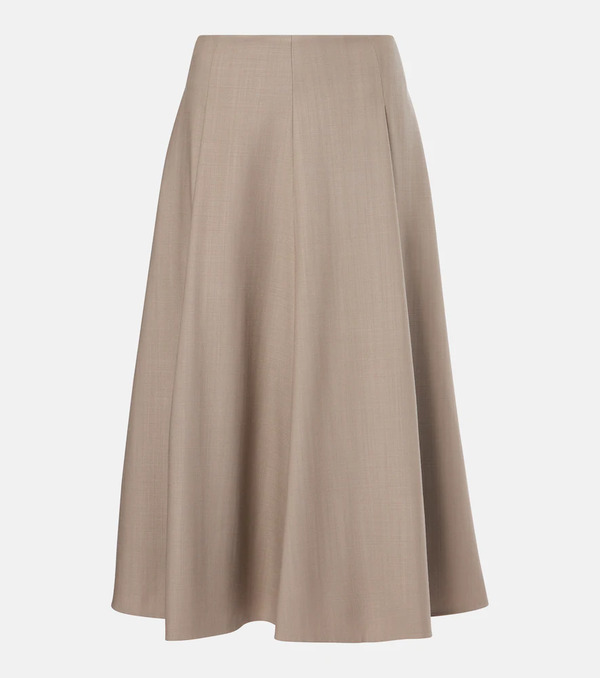  Brunello Cucinelli Brunello Cucinelli Wool Midi Skirt 