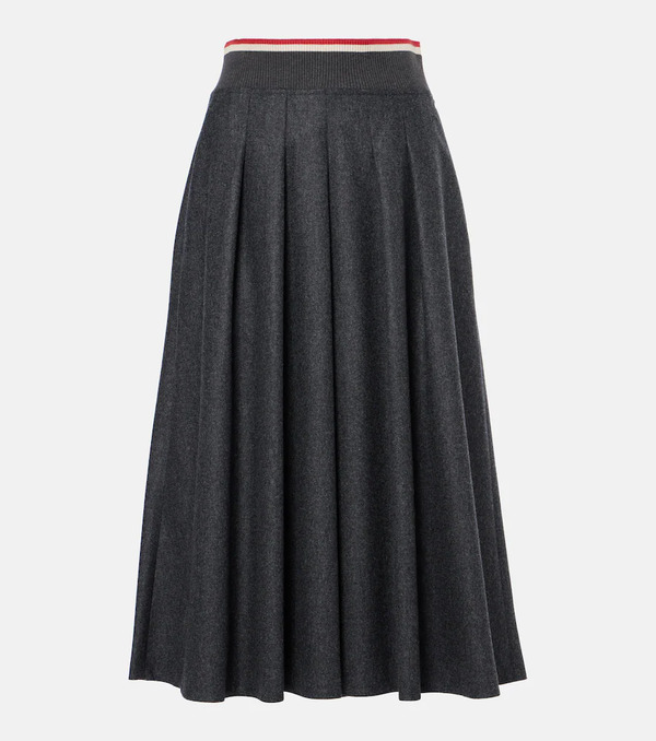  Brunello Cucinelli Brunello Cucinelli Wool Midi Skirt 