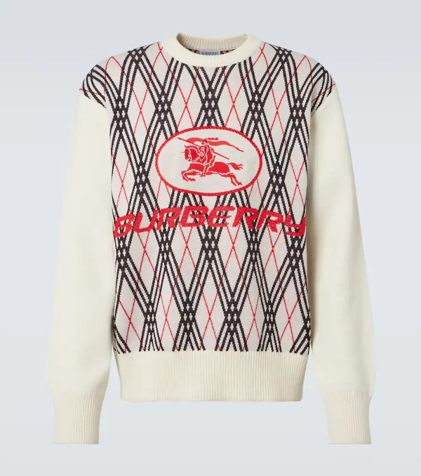  Burberry Burberry Argyle Jacquard Sweater 