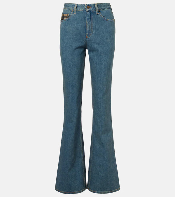  Burberry Burberry Burberry Check Flared Jeans 