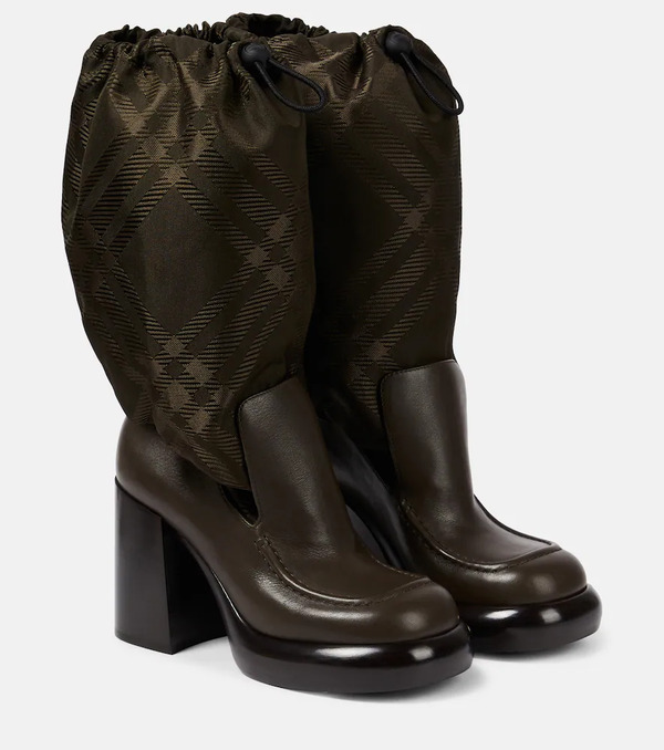  Burberry Burberry Burberry Check Knee-high Boots 