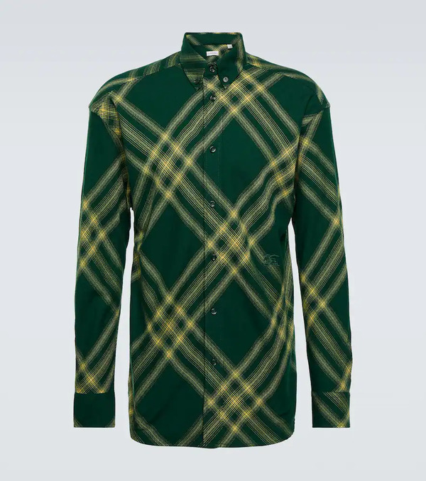  Burberry Burberry Burberry Check Wool Shirt 