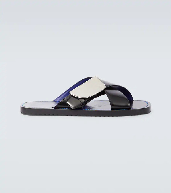 Burberry Burberry Ekd Leather Sandals 
