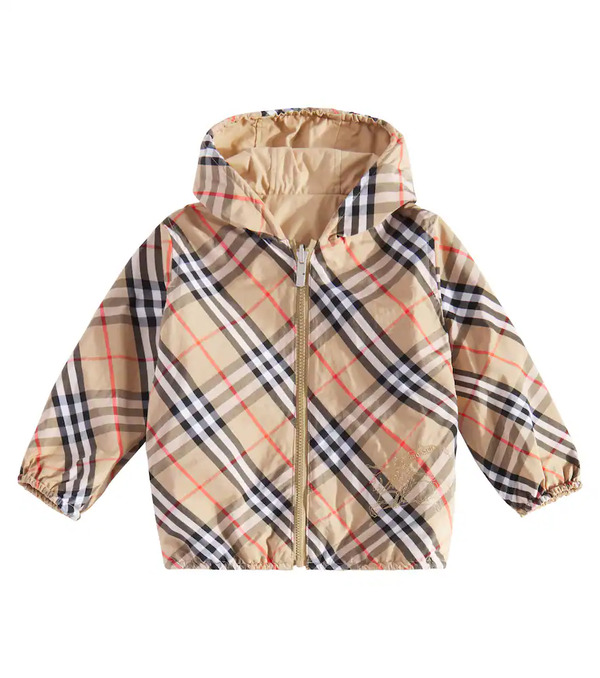  Burberry Kids Burberry Kids Burberry Check Reversible Technical Jacket 