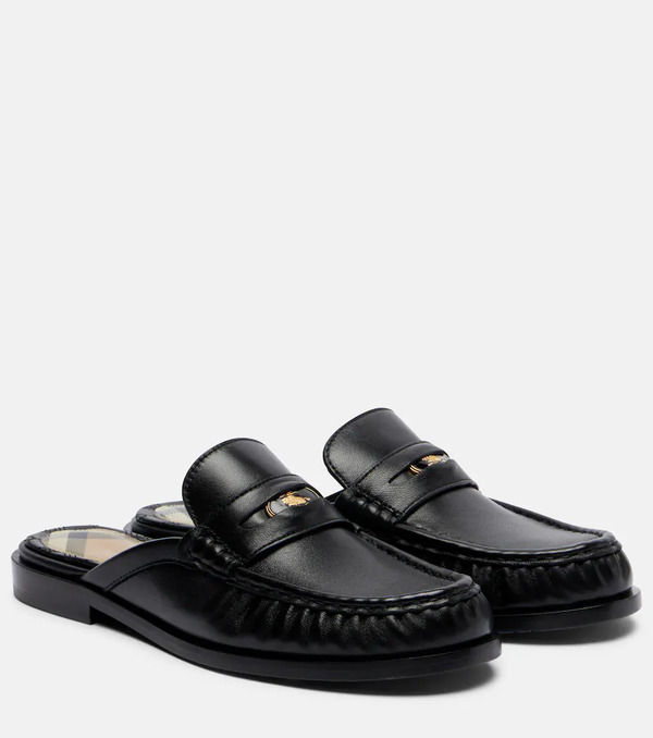  Burberry Burberry Leather Mules 