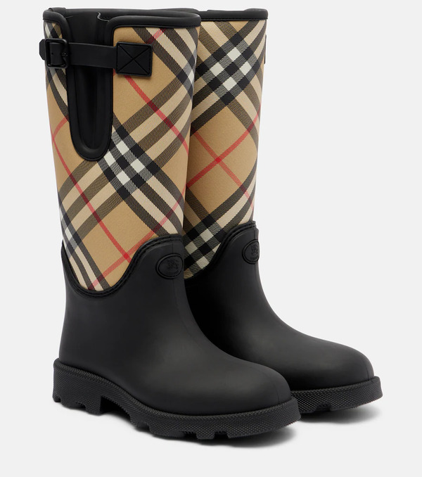  Burberry Burberry Marsh Burberry Check Rain Boots 